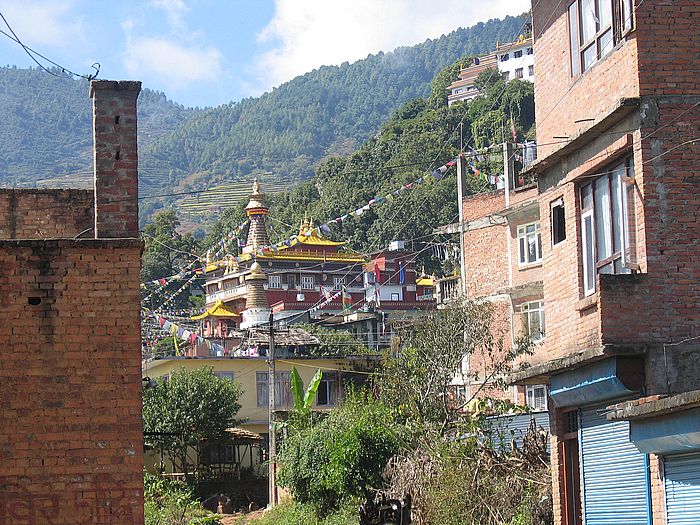temple in Pharping Village